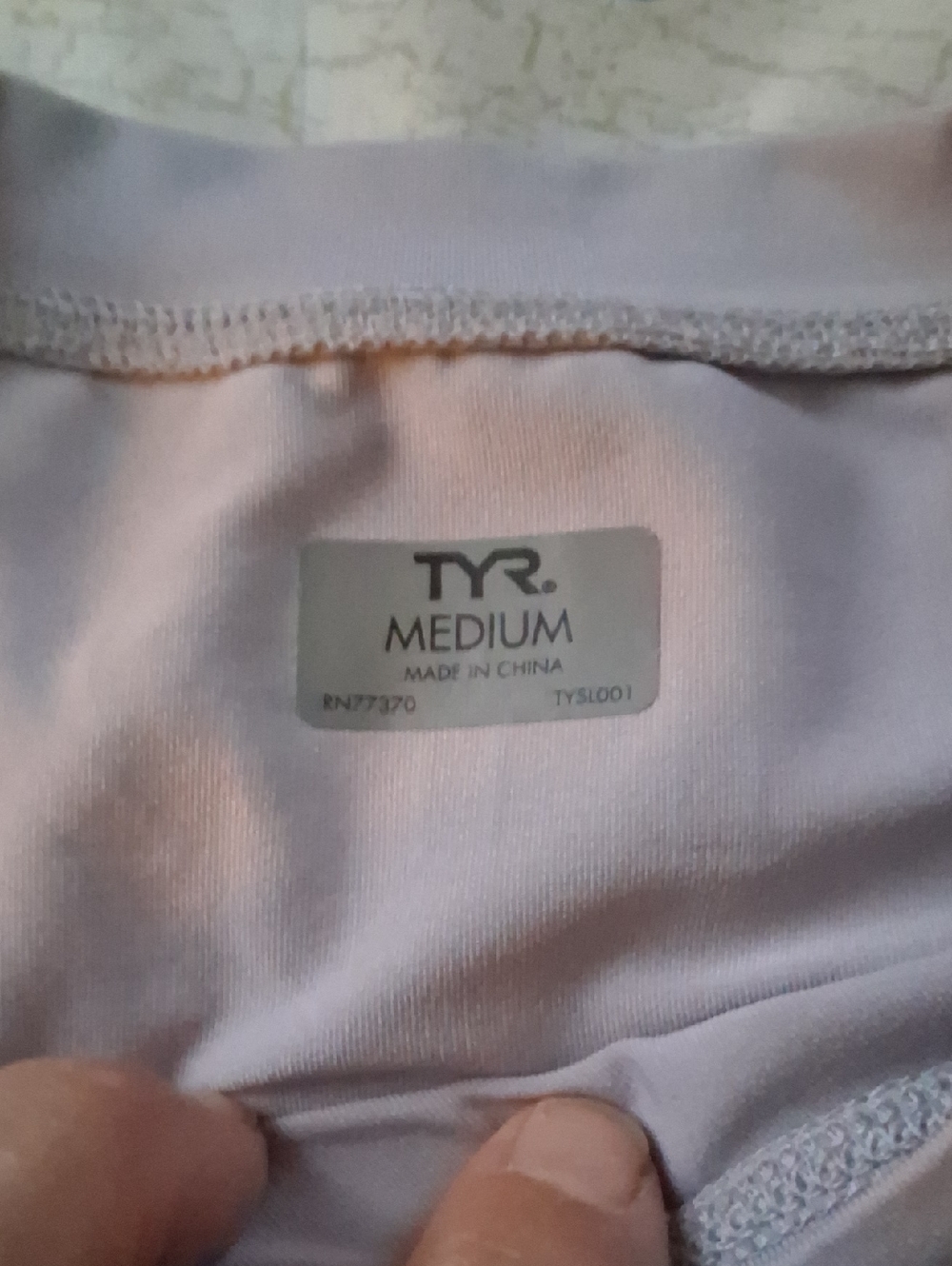 TYR Light Gray Athletic Tee - Picture 6 of 9